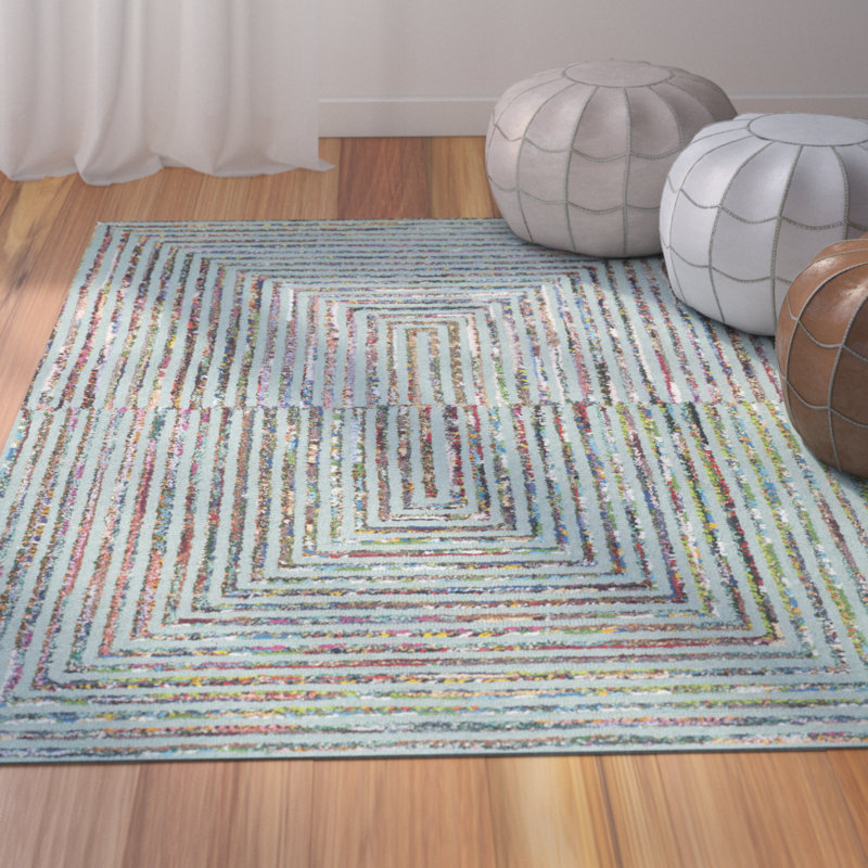 Bungalow Rose HandTufted Wool Teal/Green Area Rug & Reviews Wayfair